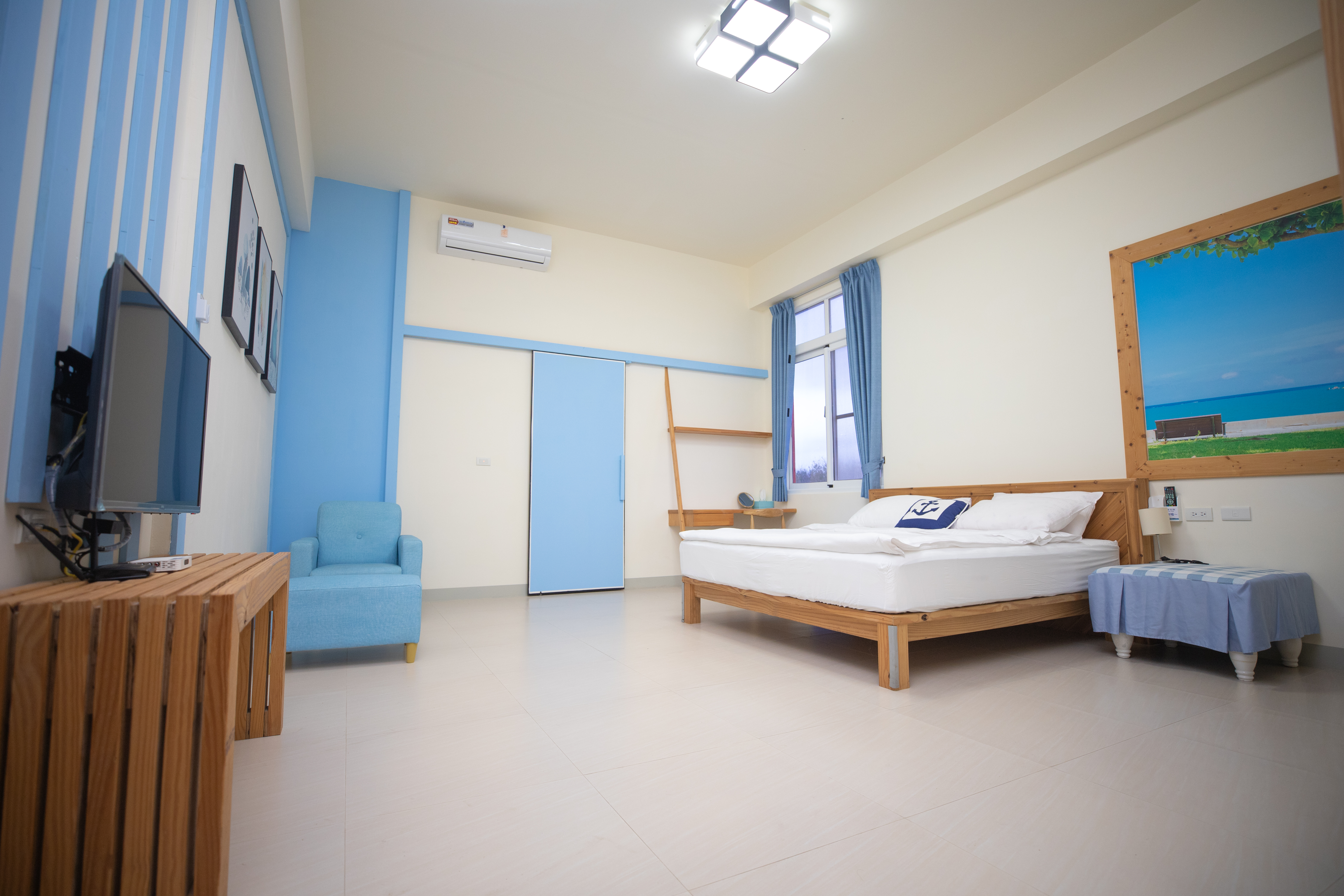 澎湖旅遊-天空藍雙人房